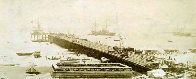 Iron Pier Harbour British Era Madras, 1870 Photo