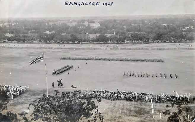 British Regiment Parade At Bangalore Cantonment, 1928 Photo