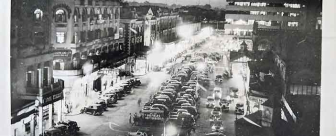 Night Scene In British Era Calcutta During WWII, 1942 Photo