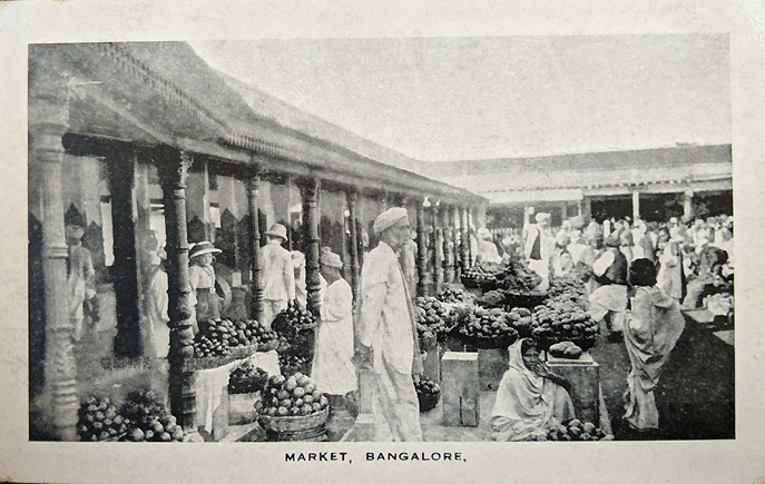 Bangalore Russell Market Postcard