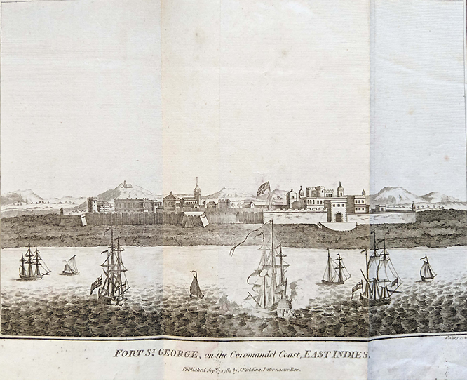 c1872 Print Madras Fort St George