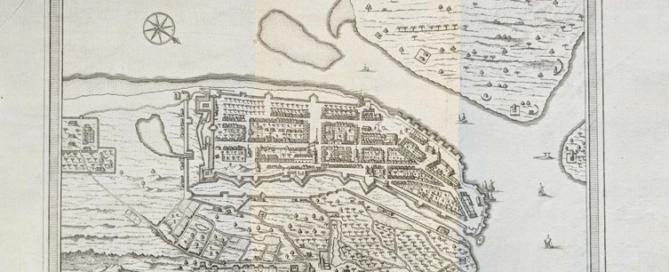 Antique Print-Plan OfFort Cochin & City c1764