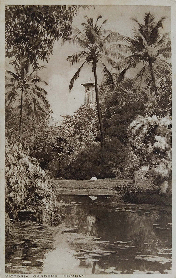 Postcard Bombay Victoria Gardens