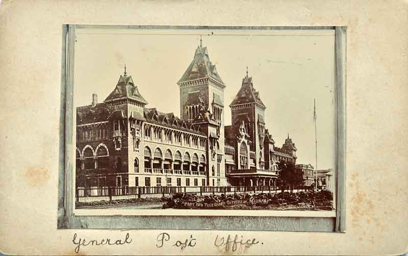 General Post Office (GPO) British Era Madras - 2 Photos 1890