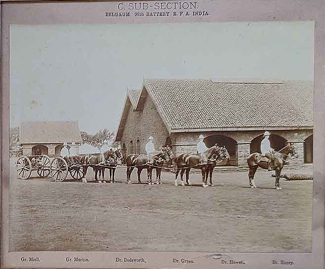 British Royal Field Artillery Belgaum, 1870 Photo