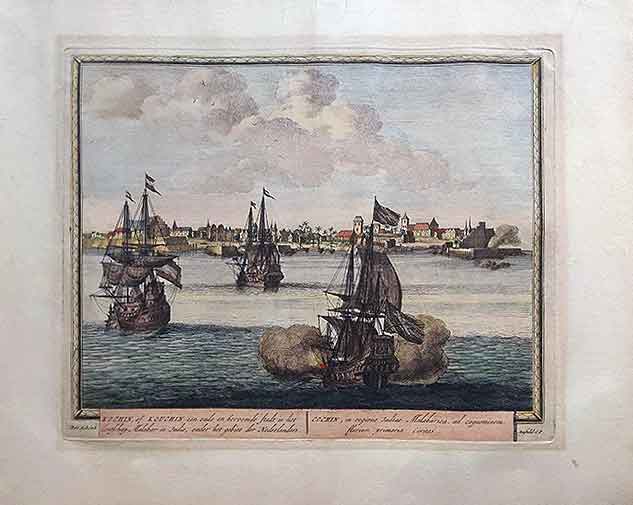 The Dutch Capture of Cochin From Portuguese, 1702 Plan - Past-India