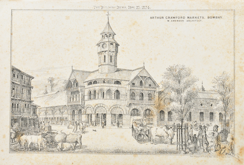 Crawford Market In 19th Century Bombay, 1874 Print