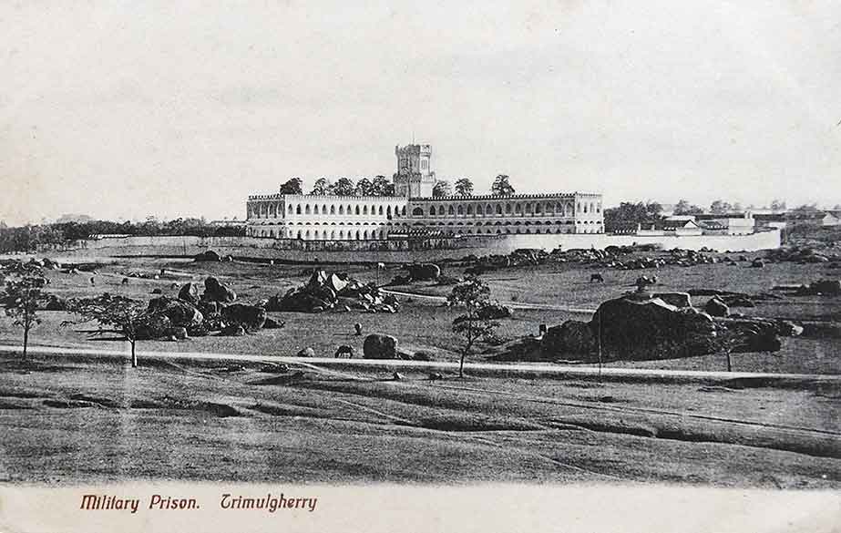 British Era Military Prison Trimulgherry, 1890 Postcard