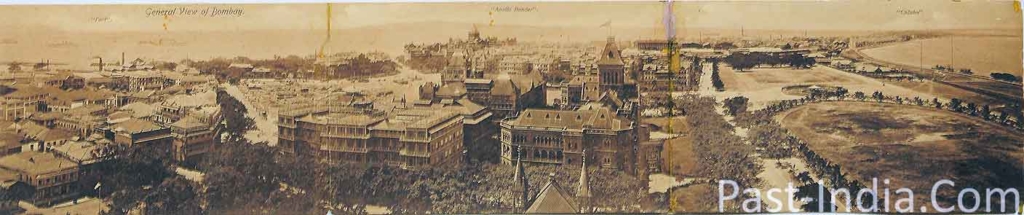 Panoramic View Of British Era Bombay, Rare 1905 Postcards