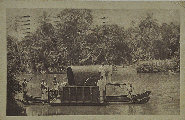 4 Vintage Postcards of Cochin, Ernakulam & Quilon Backwaters