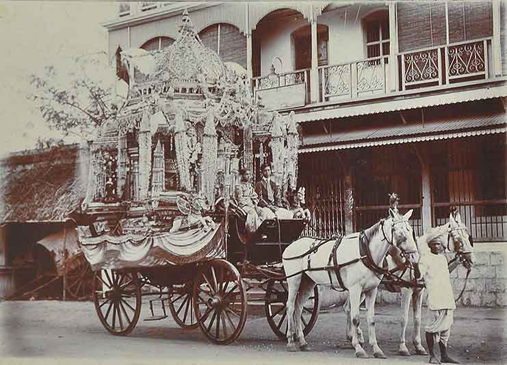 Wedding Chariot With Temple Theme, 1900 Photo