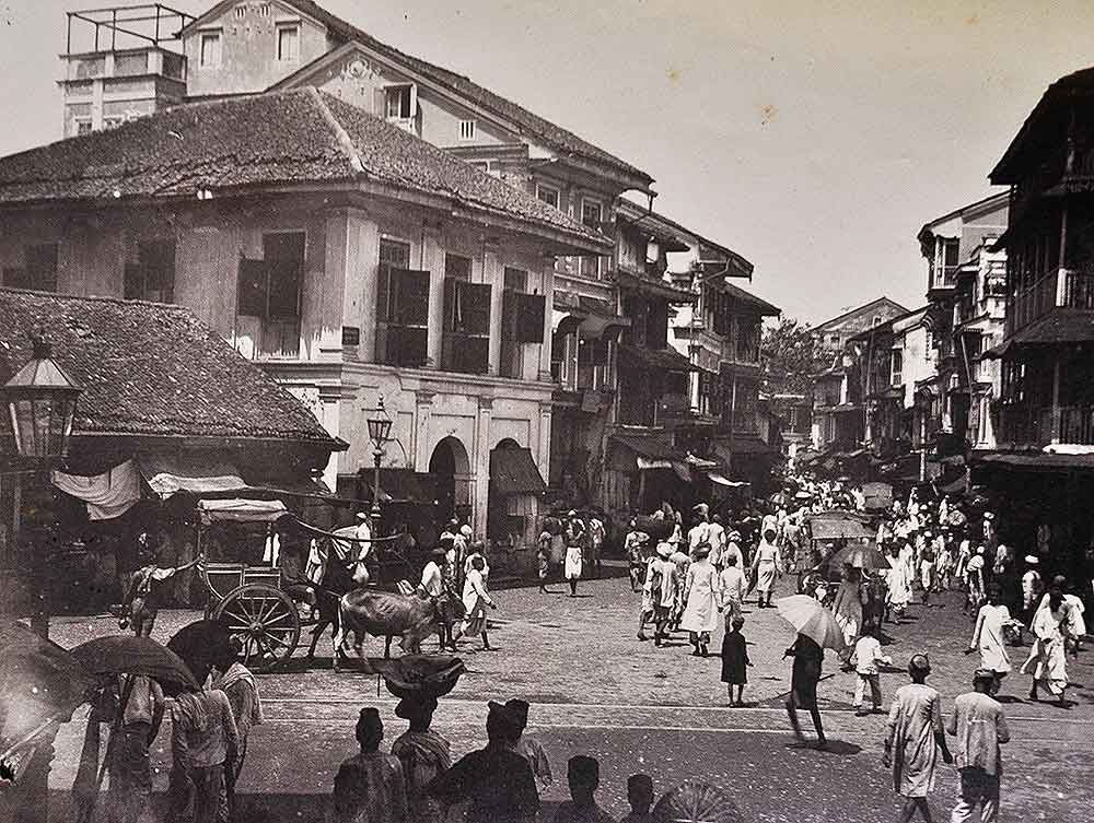 Bhuleshwar Street British Era Bombay, 1870 Photo