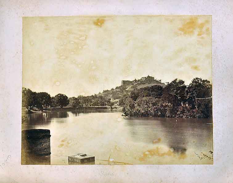 Parvati Hill And Lake British Era Poona, 1860 Photo