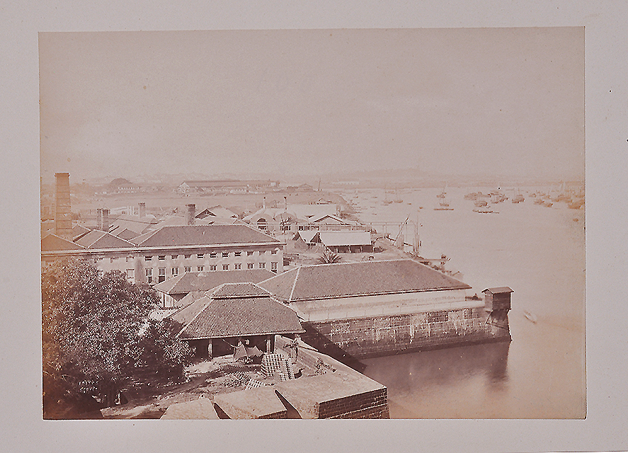 Fort & Harbour Bombay, Old Photo 1861