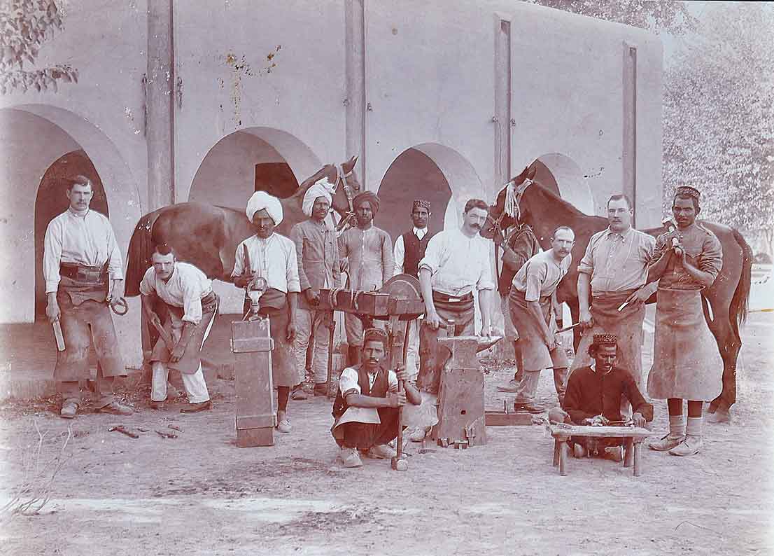 Life In British India Horseshoe Work, 1890 Photo