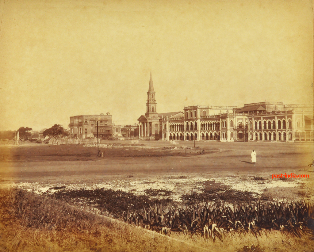 Esplanade & Madras Christian College, Old Photo 1877