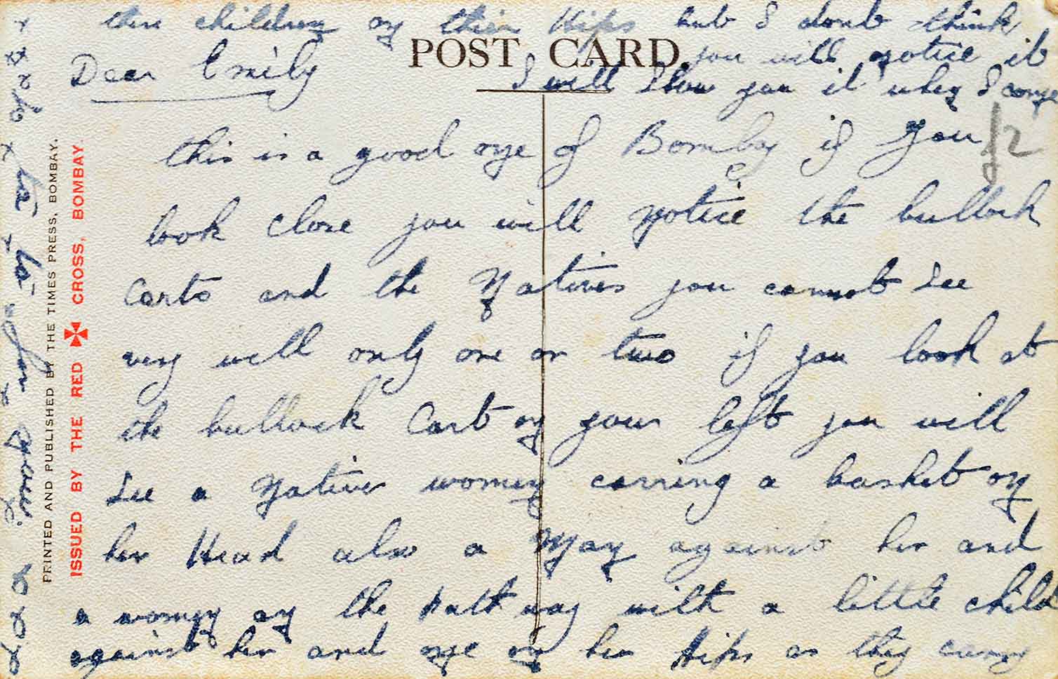 Round Temple Sandhurst Road Bombay - 2 Postcards 1920