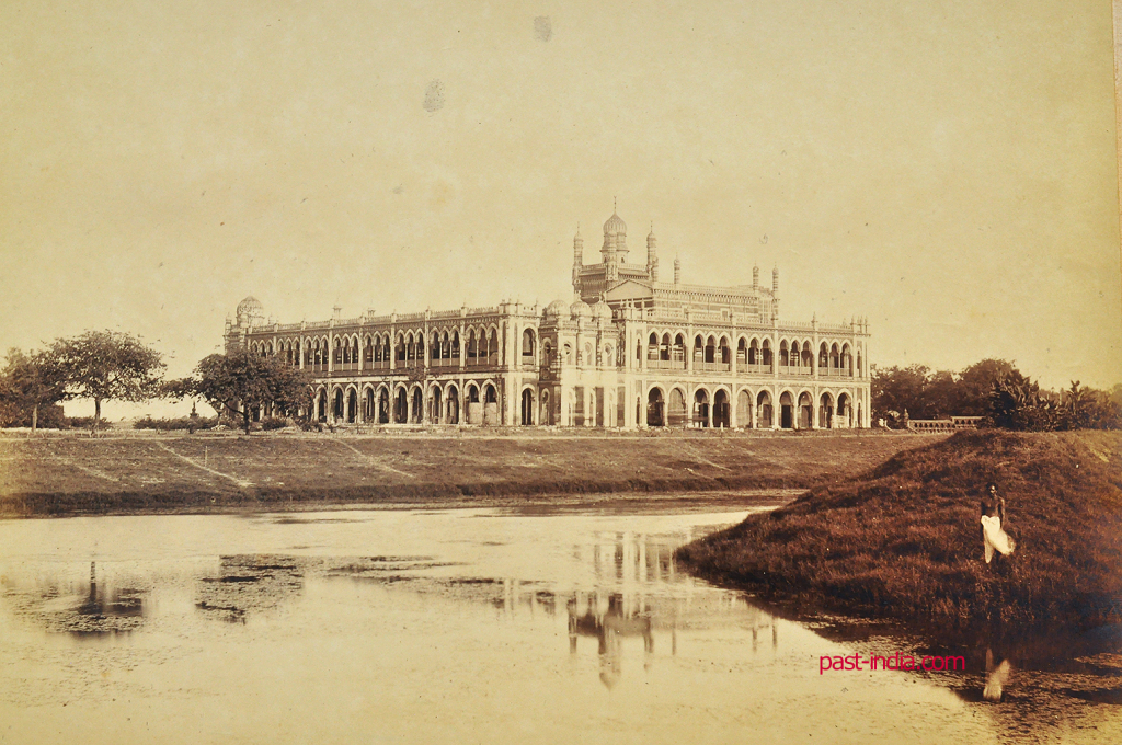 Chepauk Palace Chennai From The River, Old Photo 1880