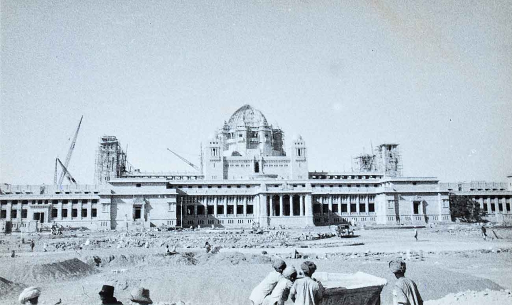 Construction of Umaid Bhavan Palace Jodhpur, 1936 Postcard