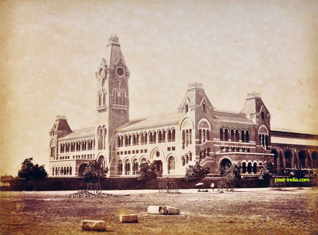 Madras Central Railway Station Before Installing The Clocks, 1874