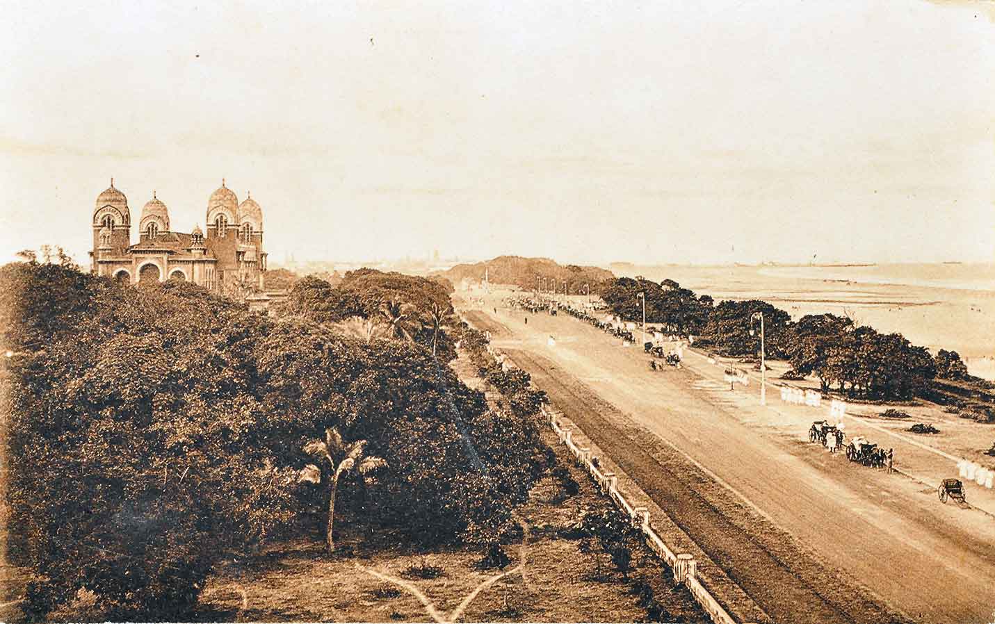 Marina & Senate House British Era Madras - 5 Postcards 1900