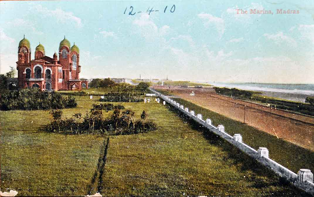 Marina & Senate House British Era Madras - 5 Postcards 1900