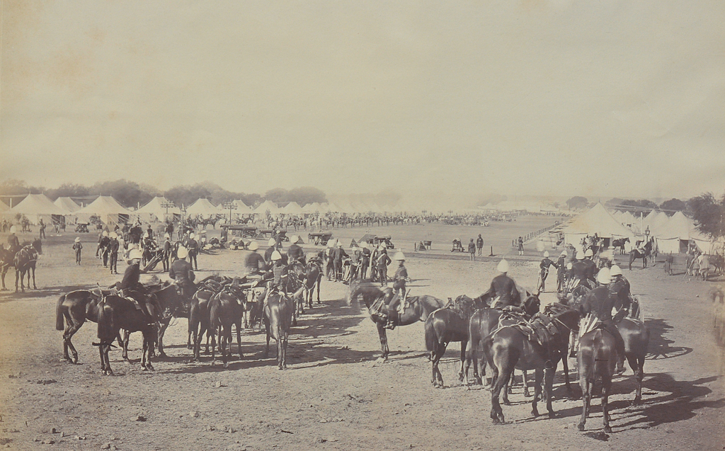 Viceroy’s Camp At The Delhi Durbar, Old Photo 1877