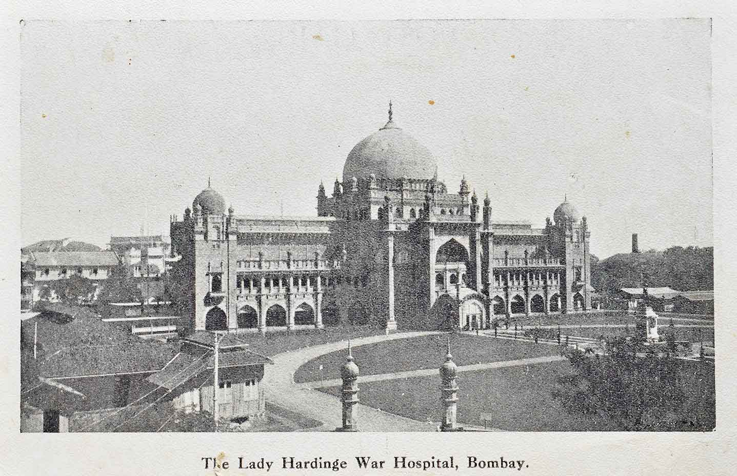 Lady Hardinge War Hospital Bombay In WWI, 1915 Postcard