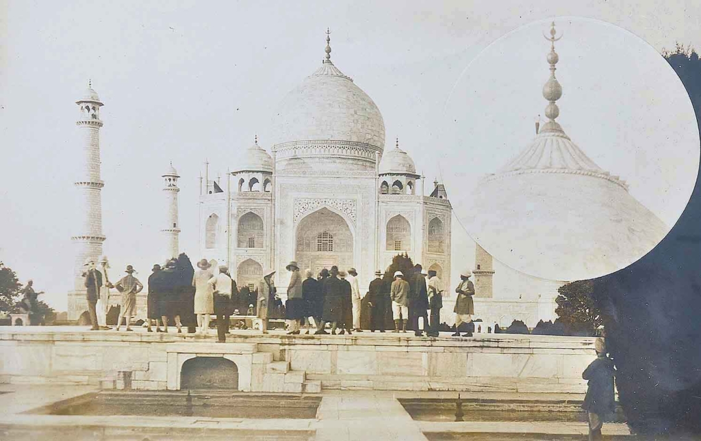 First White Man To Climb The Taj Mahal, 1927 Photo 