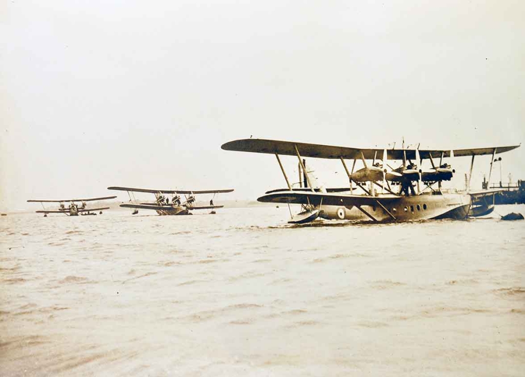 Flying Boat Biplanes During British India Era, 1930 Photo