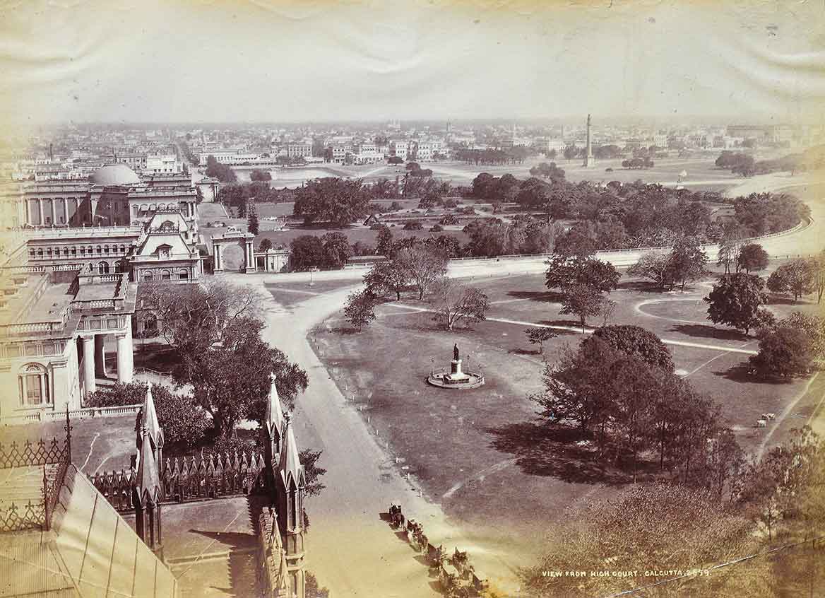 View From High Court British Era Calcutta, 1880 Photo