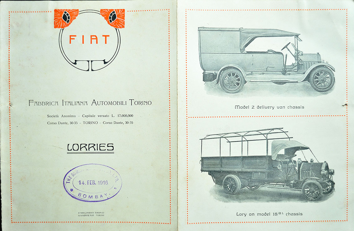 New Fiat Trucks For British India Army Bombay, 1916 Postcard3