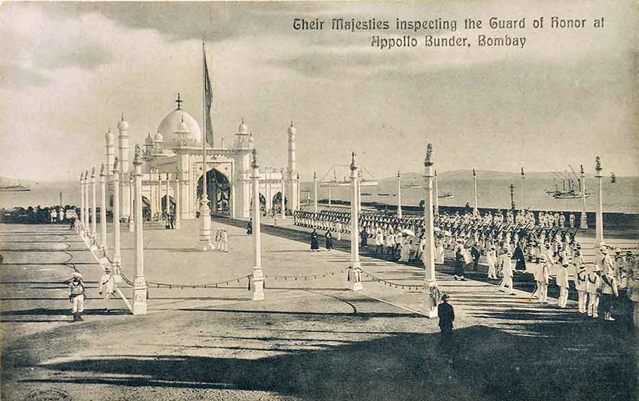 King George V & Queen Mary Arrive In Bombay - 2 Postcards 1911