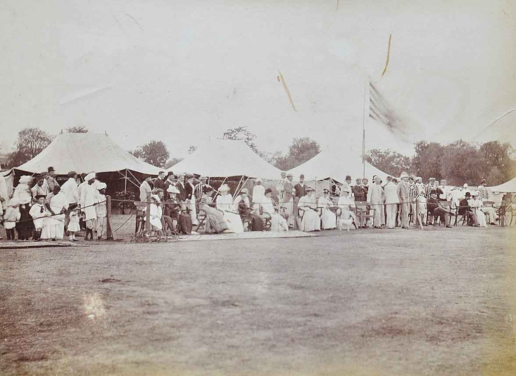 Rare Glimpse of British Audience In Colonial Era India, 1880 Photo
