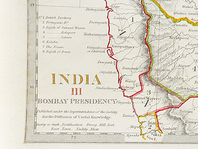 Bombay Presidency Map 1838