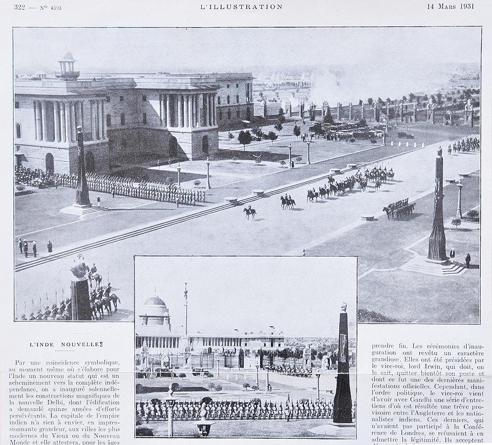 New Delhi The New Capital of India, Old Print 1931