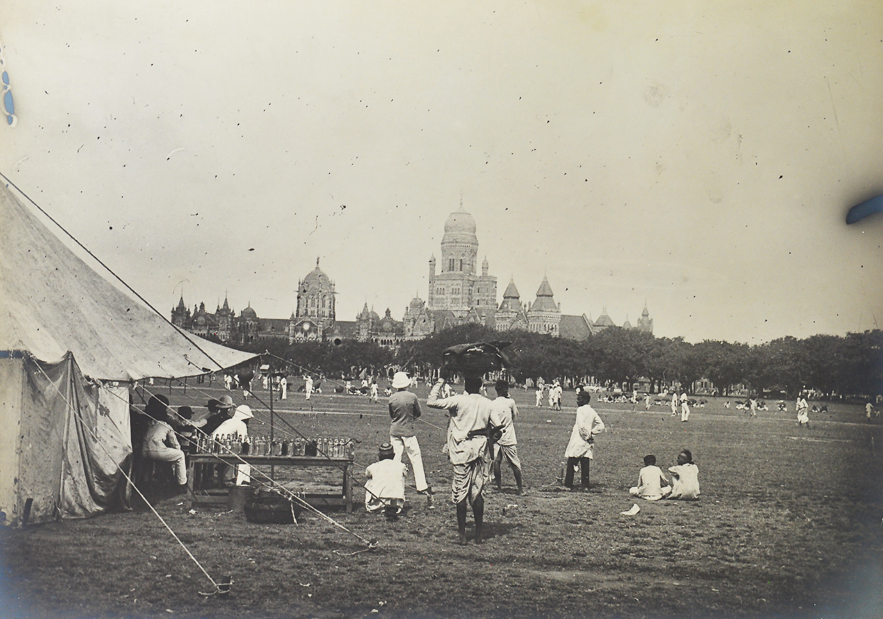 Cricket In Colonial Bombay, Old Photo 1910