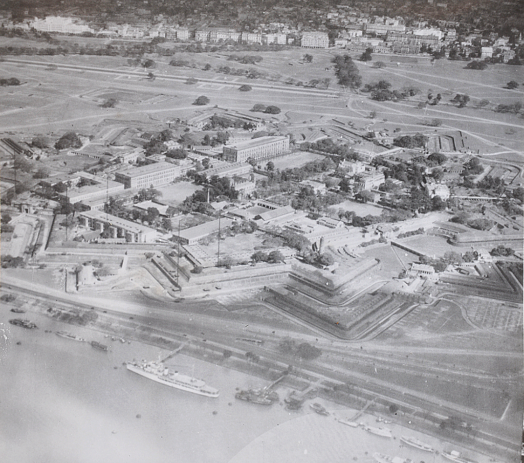 Aerial View of Fort William & Hooghly Calcutta, 1930