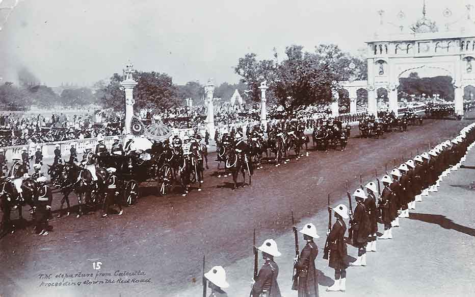 King George & Queen Mary Parade British Era Calcutta, 1912 PC
