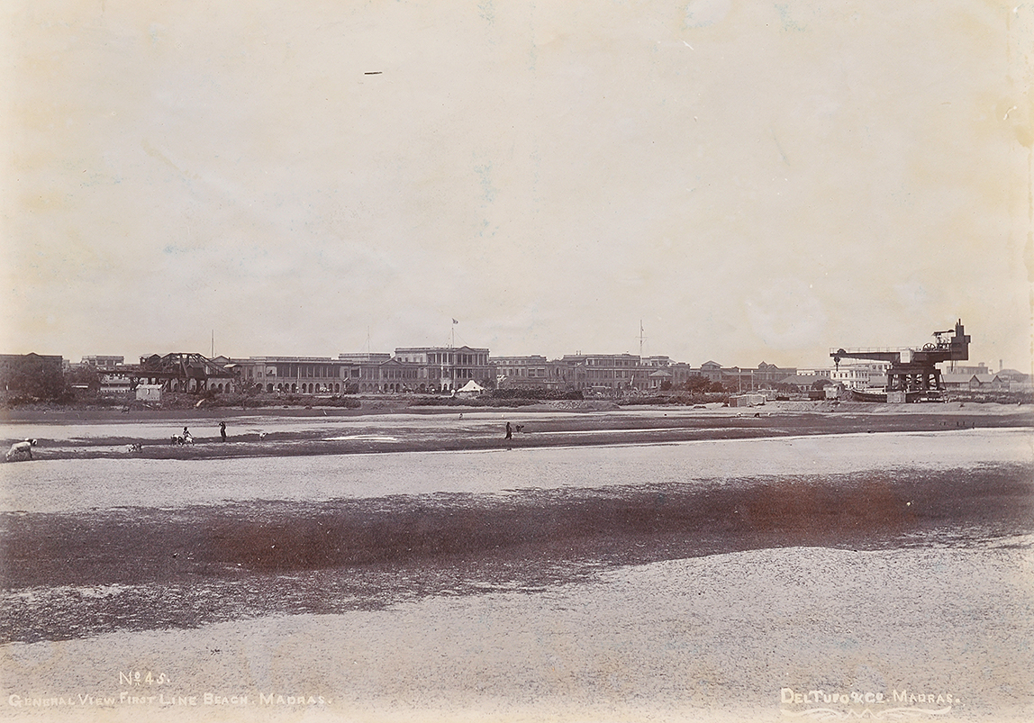 Rajaji Road Viewed From The Madras Beach, 1890