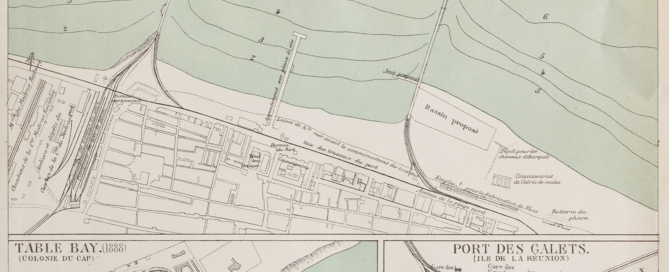 Old Map of Madras Harbour In British Era 1884