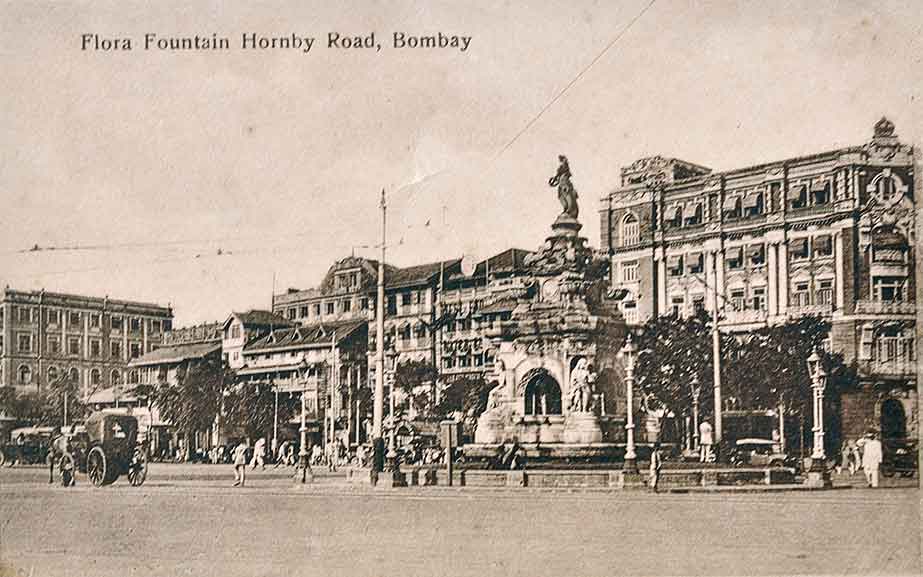Views Of Flora Fountain In British Era Bombay - 7 PCs