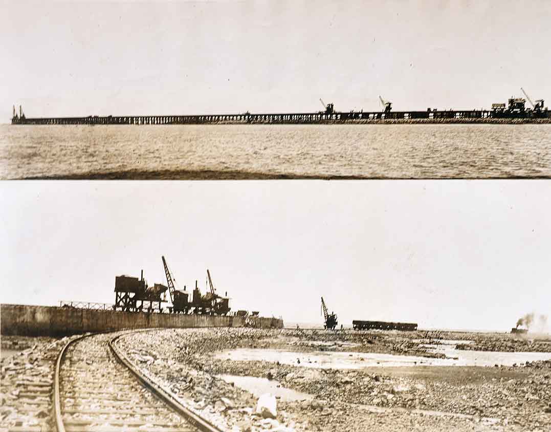 Making of Bombay's Famous Marine Drive, 1923 Photo