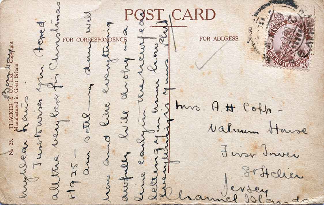 Bombay Coastline With The Taj Mahal Hotel - 4 Postcard 1906
