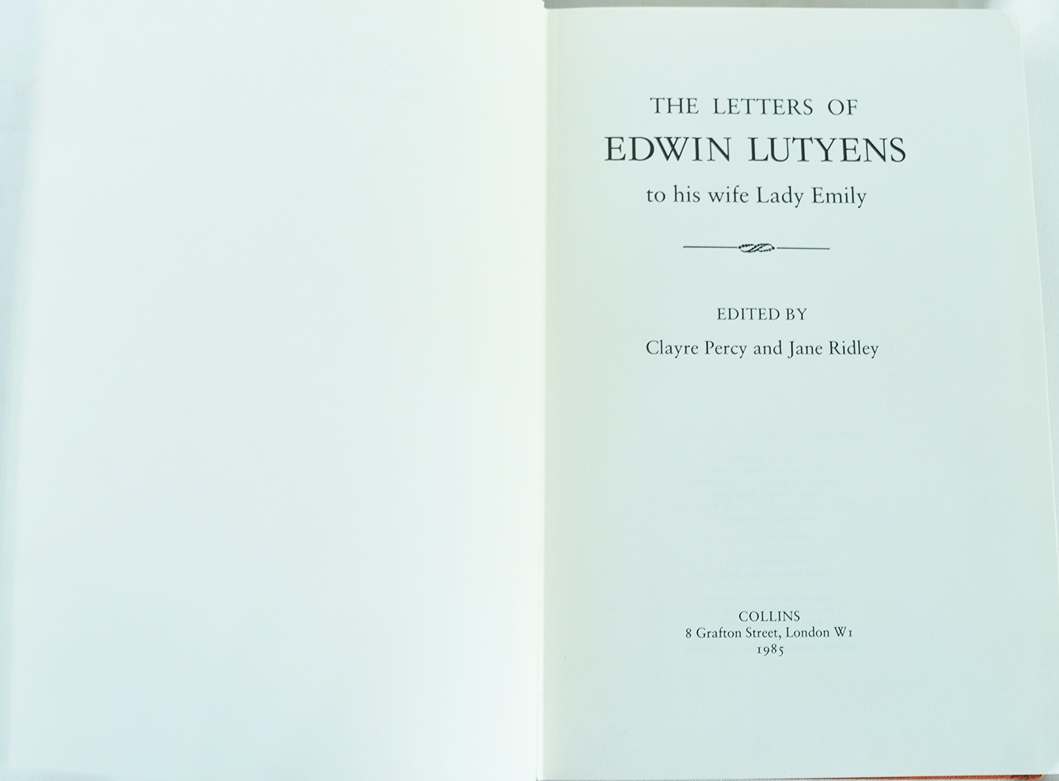 1985 Book - The Letters of Edwin Lutyens