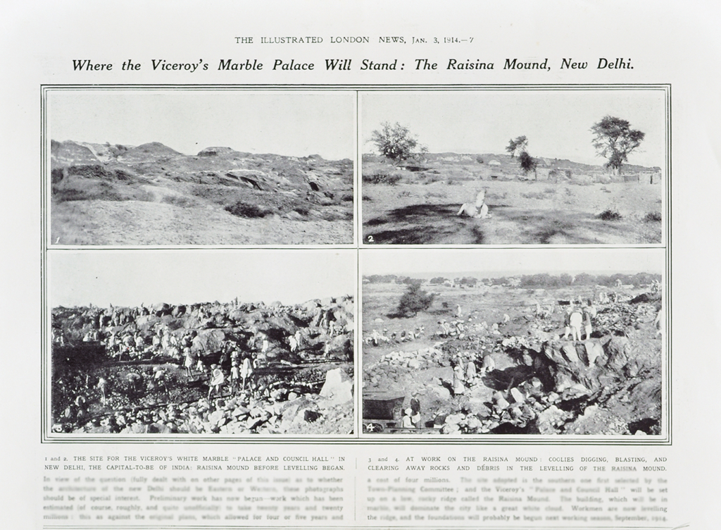 Proposed Site of Rashtrapati Bhavan & Parliament Delhi, 1914