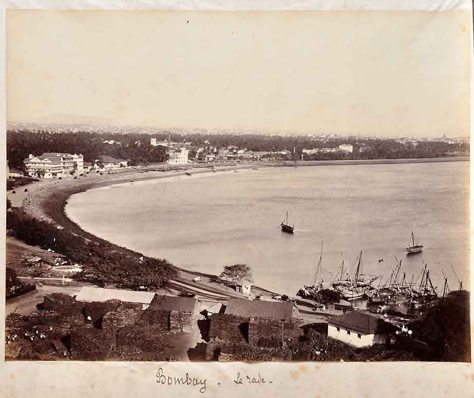 Sweeping Views Of Bombay From Malabar Hill - 2 Photos 1880