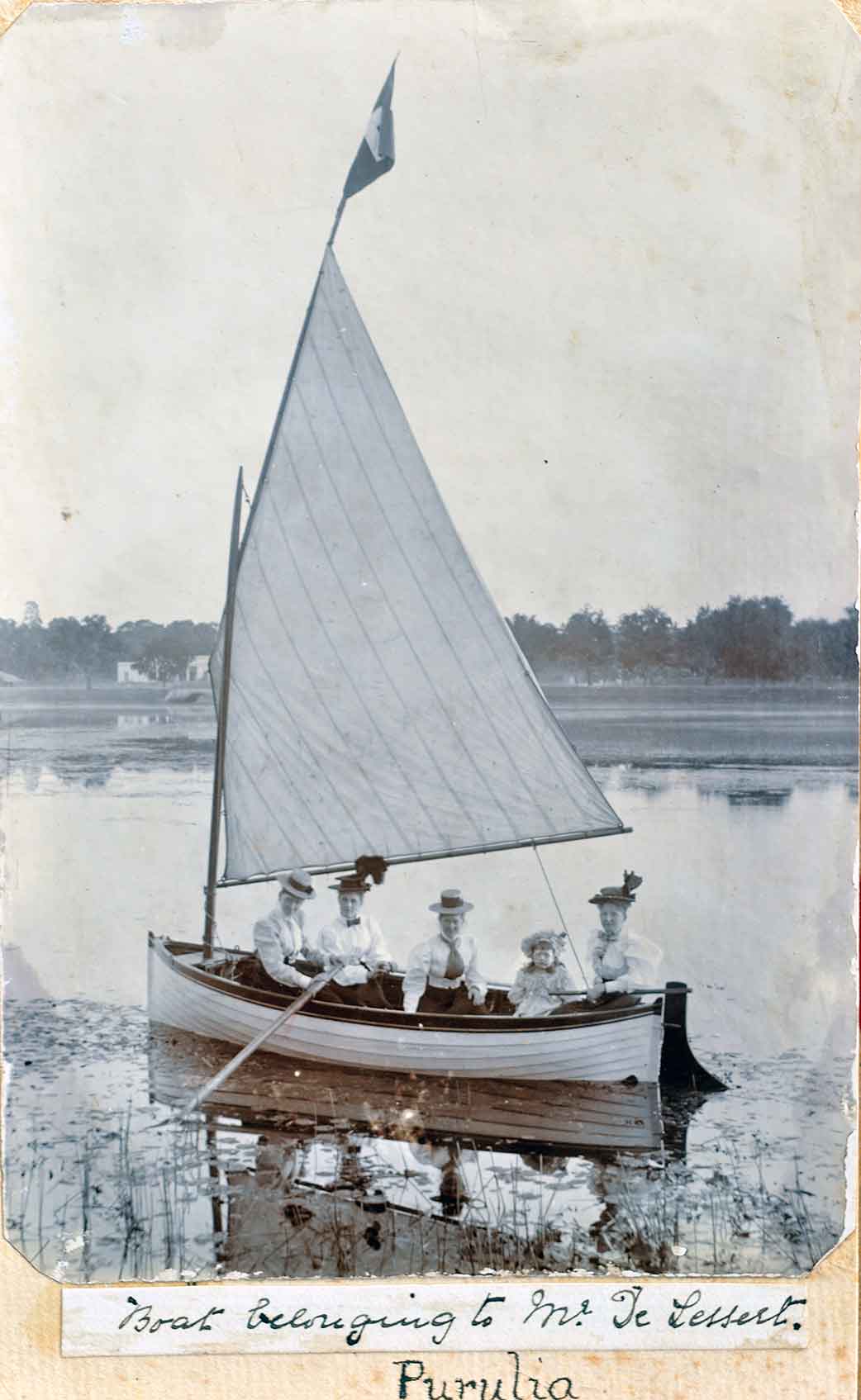 European Ladies Enjoying Sailing In Purulia, 1890 Photo