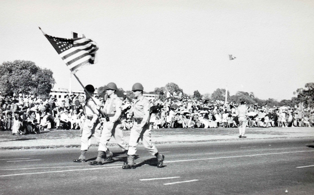 American Soldiers Victory Parade At Delhi WW2, 1944 Photo