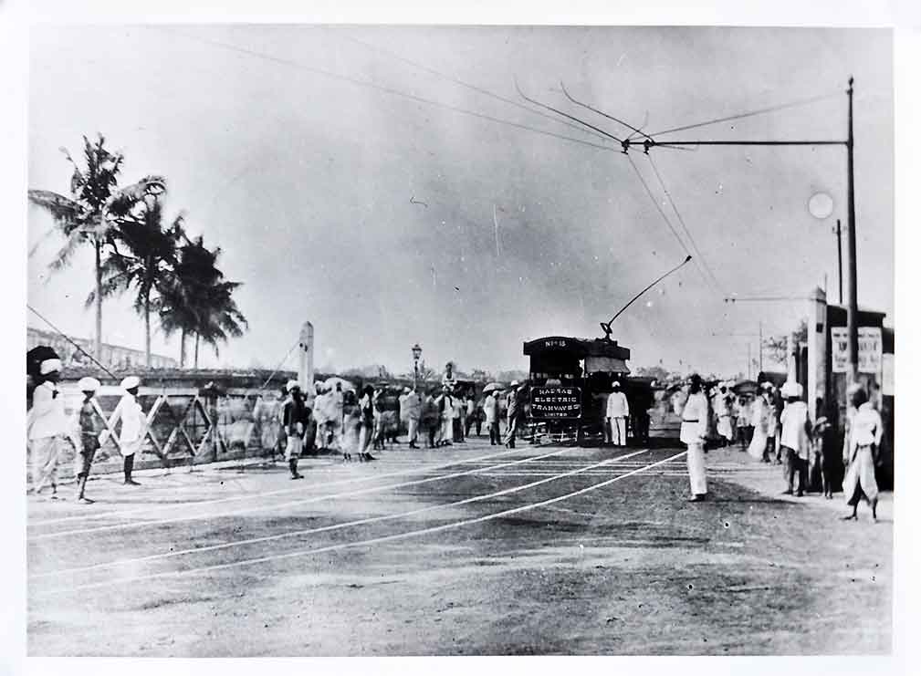 The Once Charming Electric Trams of Madras - 3 Photos 1900